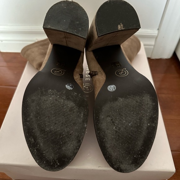 CHINESE LAUNDRY Charisma Mink Brown Suede Leather Mid-Calf Boots - Picture 8 of 8